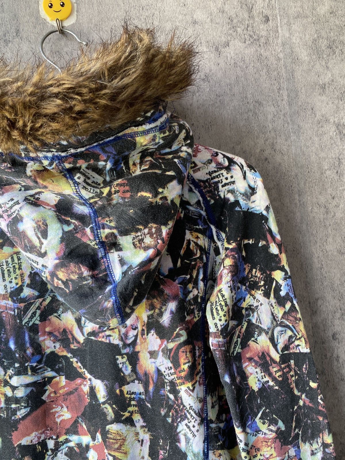 Japanese Brand Glad News Japan Fullprint Design Fur Hoodie Size US S / EU 44-46 / 1 - 14 Thumbnail