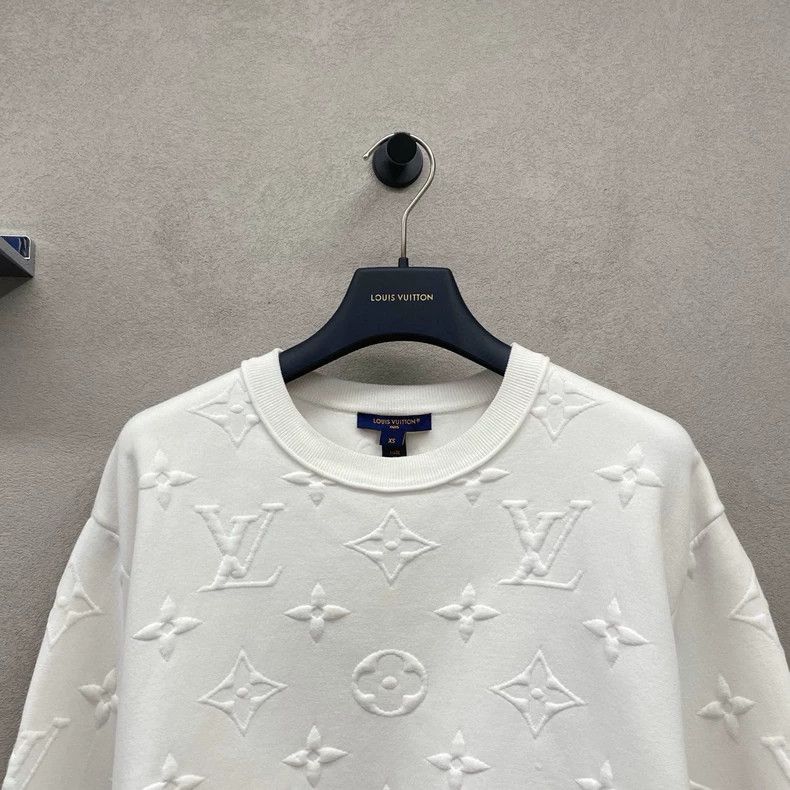 Louis Vuitton Louis Vuitton White full logo sweatshirt Size US XS / EU 42 / 0 - 4 Thumbnail