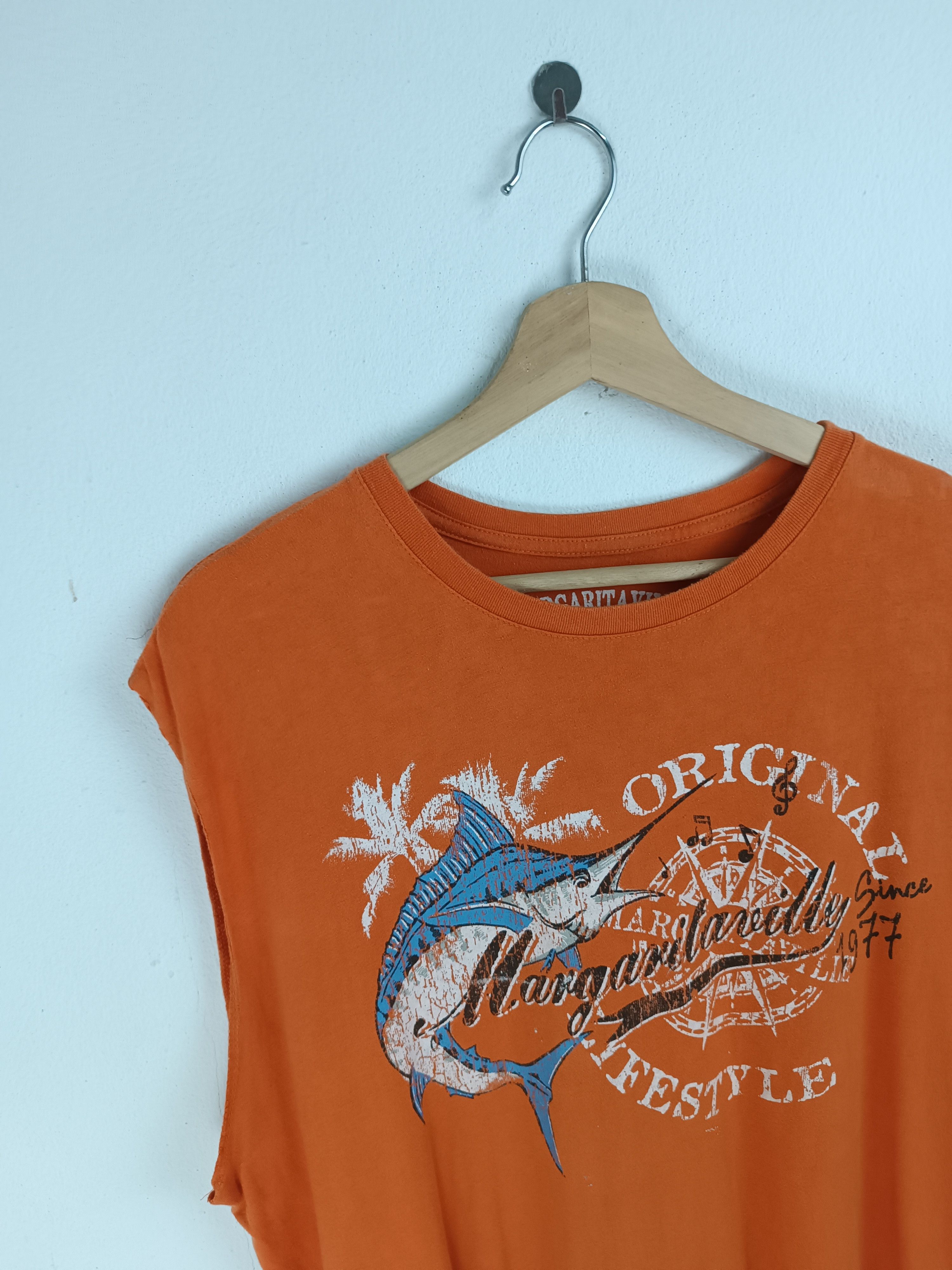 Vintage VINTAGE MARGARITAVILLE SAILFISH LOW ARM SHREDDER FADED TEE Size US XL / EU 56 / 4 - 5 Thumbnail