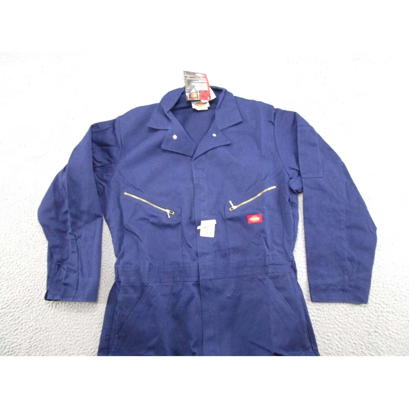 Dickies VINTAGE Dickies Navy Blue Boiler Suit Mens Coveralls JumpSuit 46 NEW Retro 90s Workwear Size US 30 / EU 46 - 3 Thumbnail