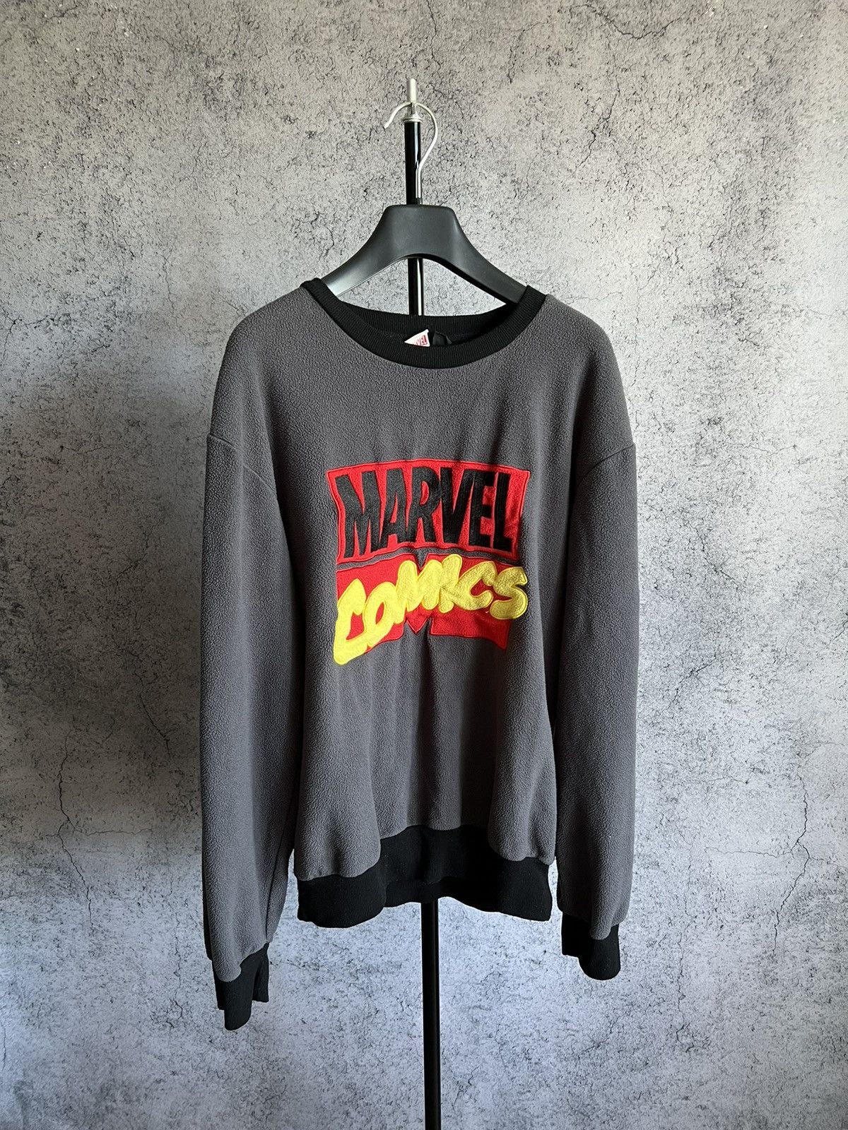 Marvel Comics Crazy Marvel Comics Fleece Sweater Y2K Big Logo Sweatshirt Size US M / EU 48-50 / 2 - 2 Thumbnail