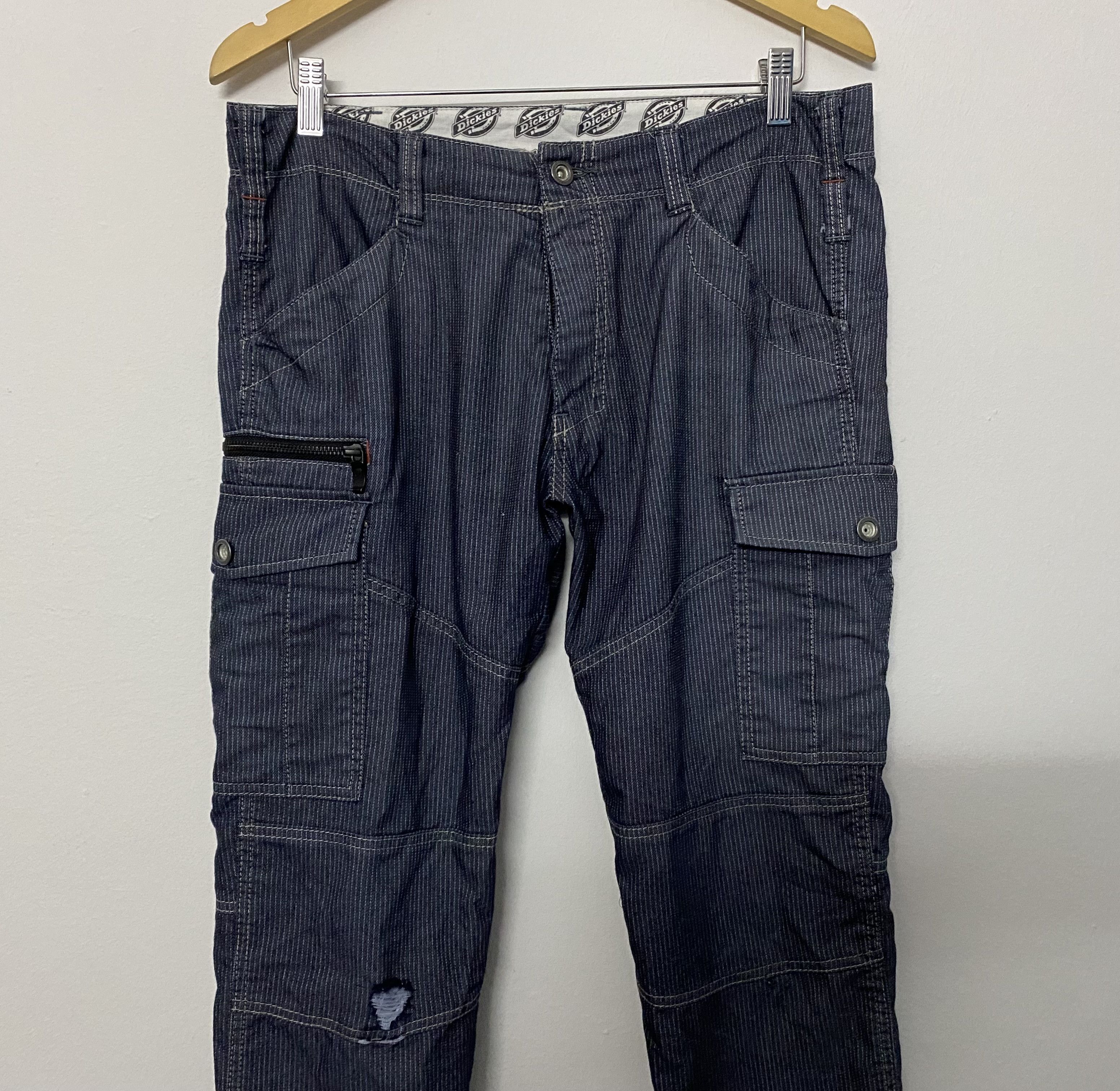 Dickies Vtg Dickies Hikori Stripe Trouser Pants Size US 34 / EU 50 - 3 Thumbnail
