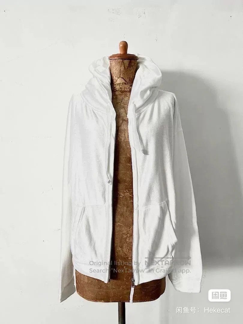 White Hooded Zip.