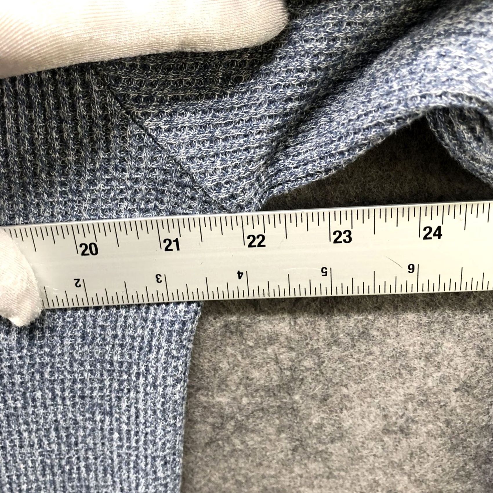 Bonobos Bonobos Thermal Shirt Mens L Crewneck Slim Fit Blue Long Sleeve Waffle Knit Size US L / EU 52-54 / 3 - 7 Thumbnail