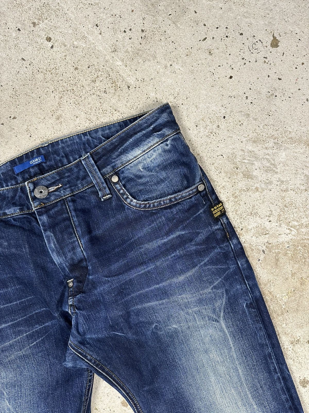 G-Star Vintage Y2K G Star Raw Attacc Low Straight Denim Jeans Size US 33 - 7 Thumbnail