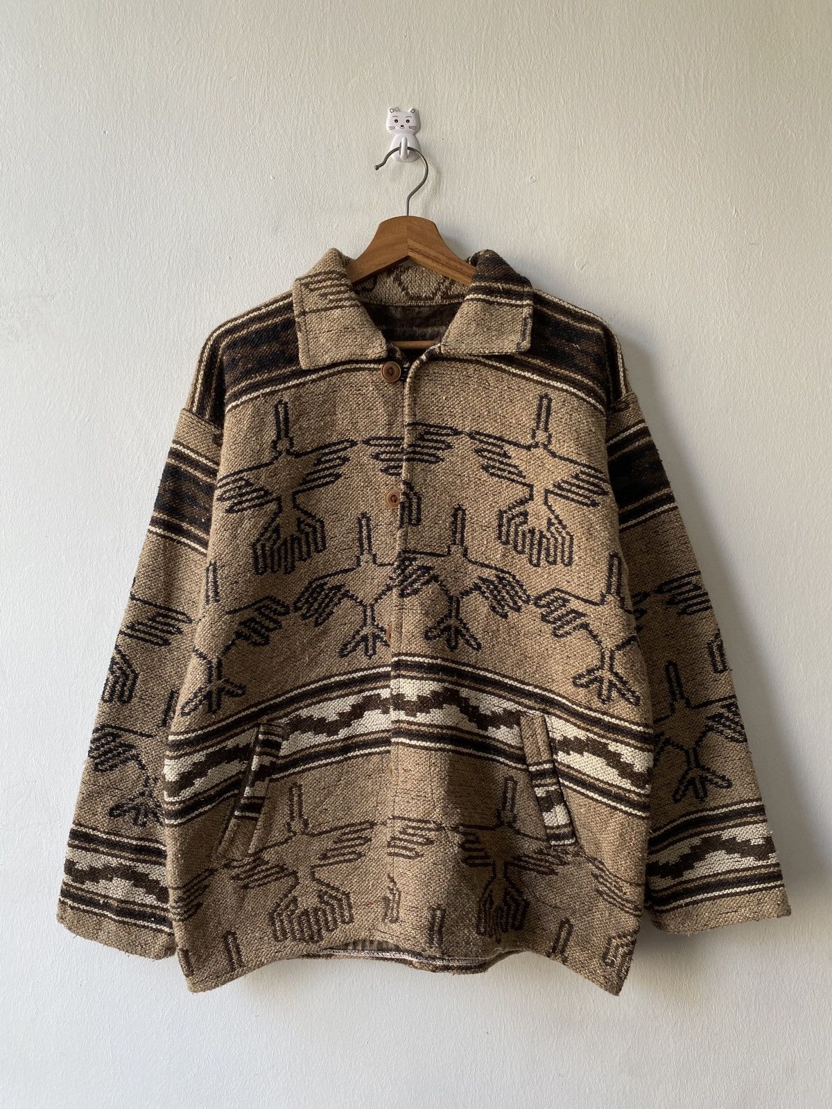Vintage Heavy Knit Lining Wool Jacket