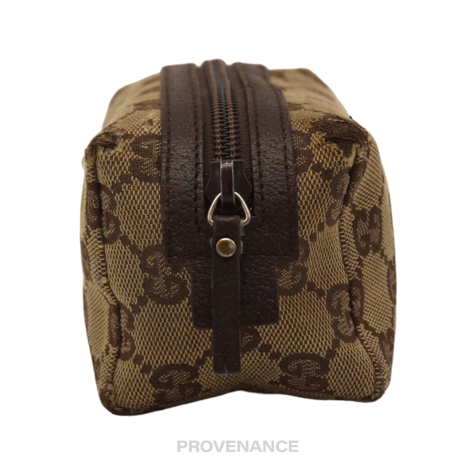 Gucci 🔴 Gucci Cosmetic Pouch - Brown GG Canvas Size ONE SIZE - 6 Thumbnail