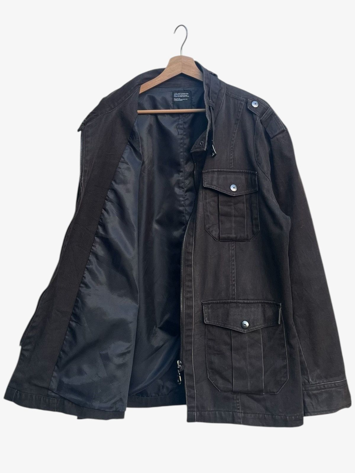 Splendid Splendid Satisfaction Stand Up Collar Bondage Flocked Jacket Size US XXL / EU 58 / 5 - 2 Thumbnail