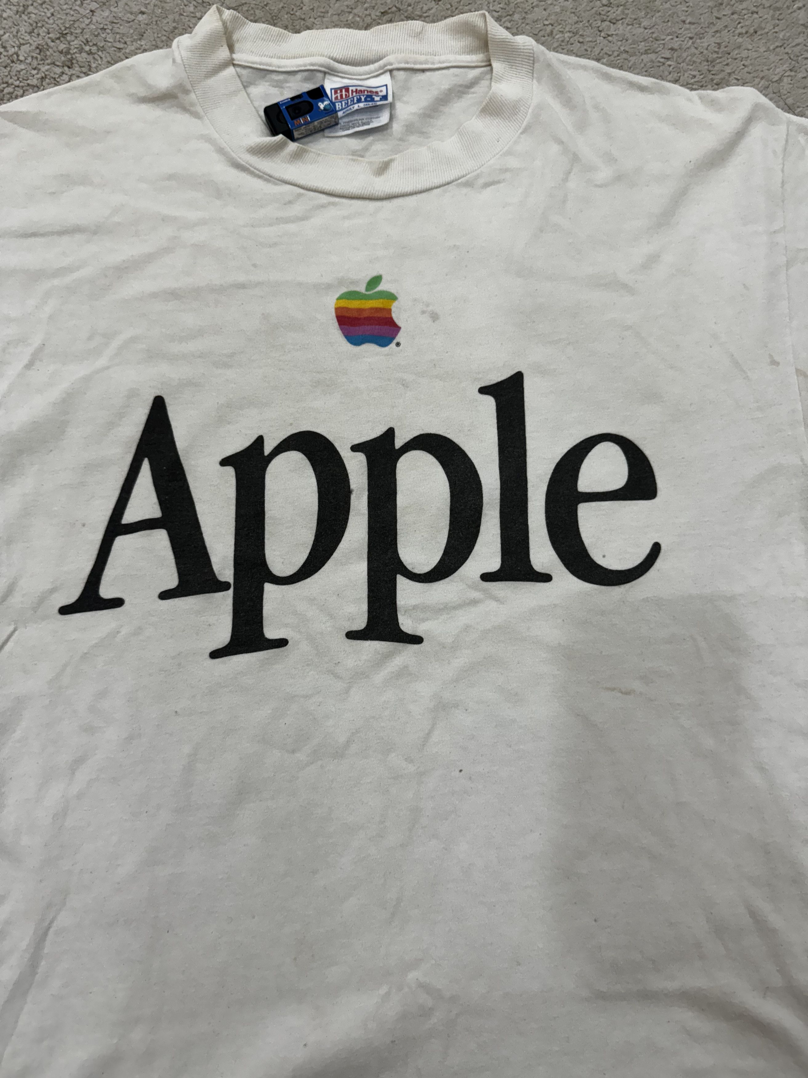 Vintage Apple logo Tee Size US L / EU 52-54 / 3 - 3 Thumbnail