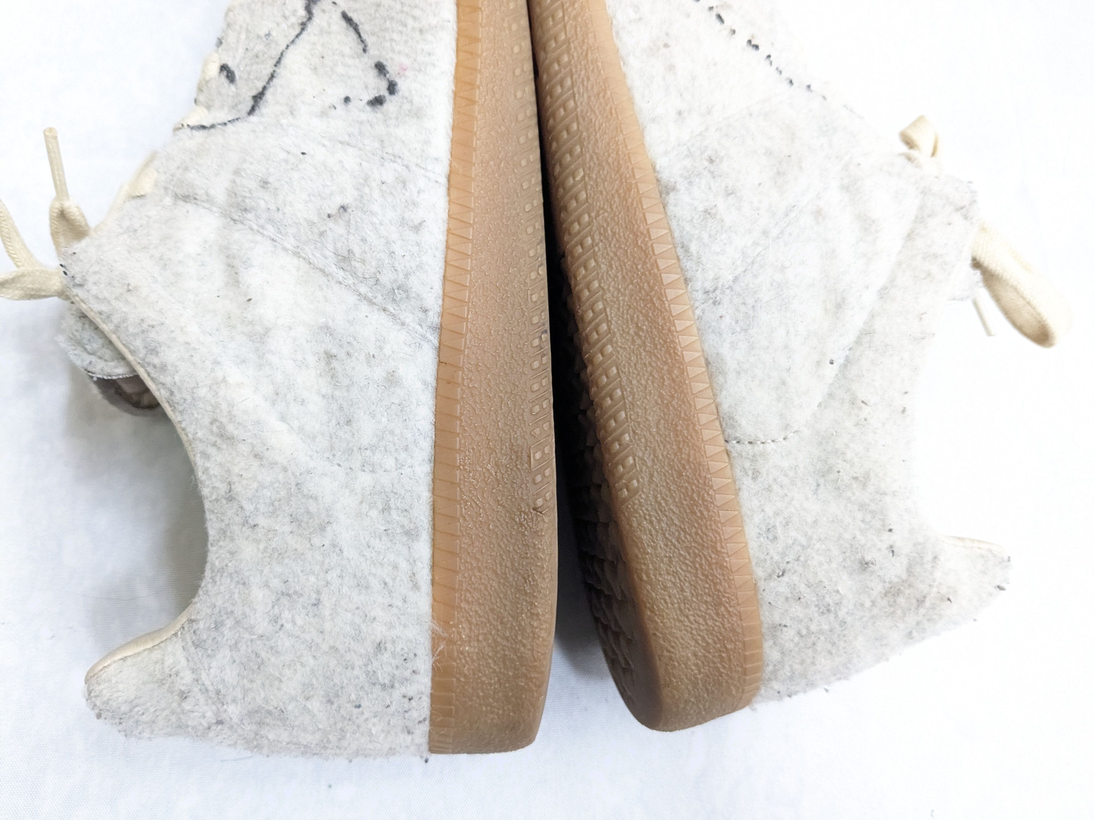 Maison Margiela Maison Margiela Replica GAT Gray Wool Paint Splatter 7 40 Size US 7 / EU 40 - 9 Thumbnail