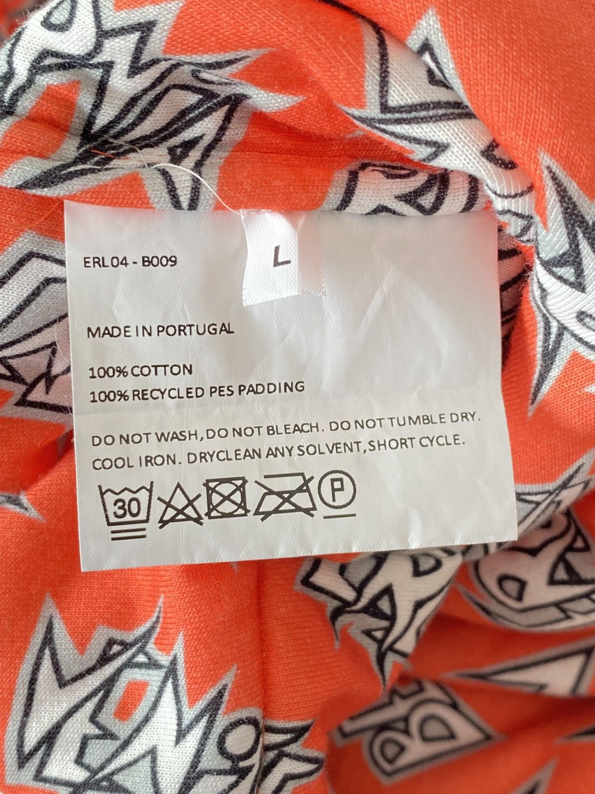 ERL ERL “Be Nice” Orange Cotton Over Shirt Size US L / EU 52-54 / 3 - 4 Thumbnail