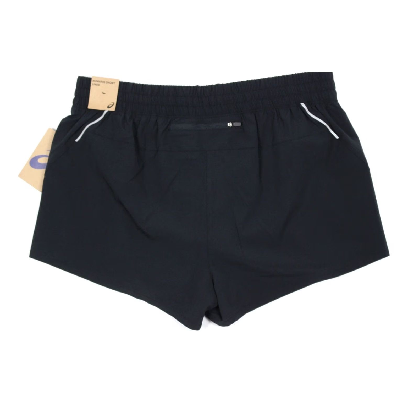 Asics ASICS Women's Run Shorts Lasercut Lined 2.5" Inseam XL Black Size 40" / US 18 - 2 Thumbnail
