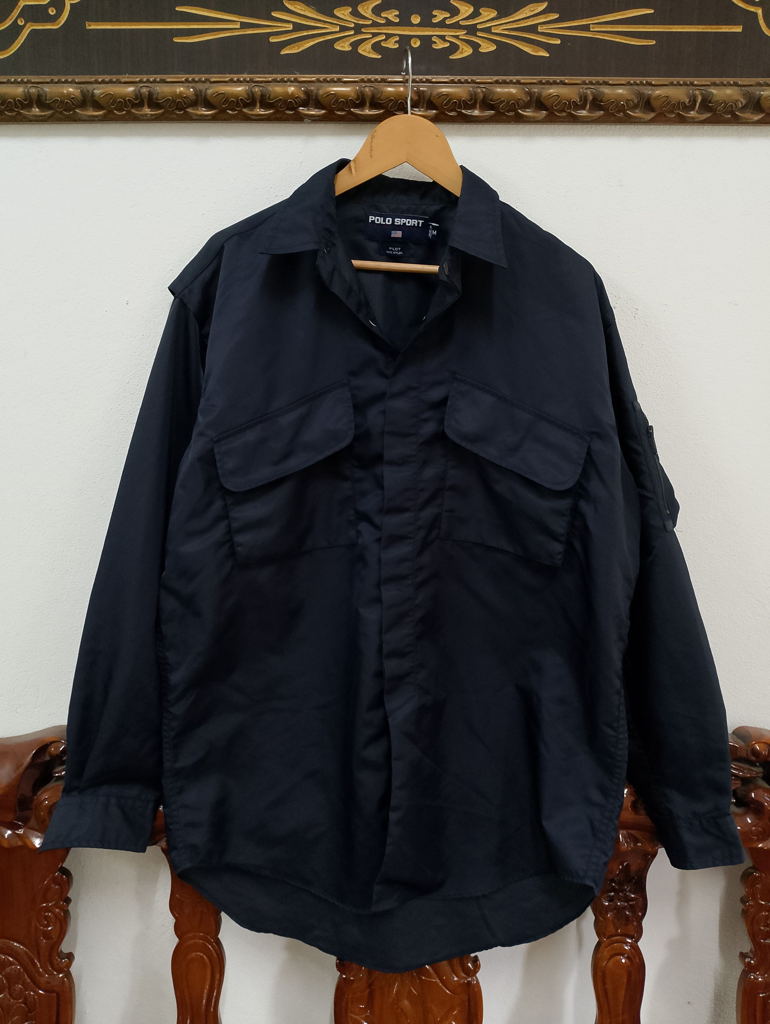 Polo Ralph Lauren Vintage 90 Polo Sport Ralph Lauren Utility Shirt Size US M / EU 48-50 / 2 - 1 Thumbnail