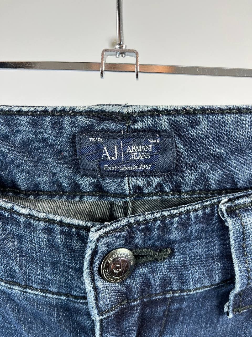 Armani Armani Jeans Womens Slim Fit Blue Denim Jeans Size 26 Size 26" / US 2 / IT 38 - 3 Thumbnail