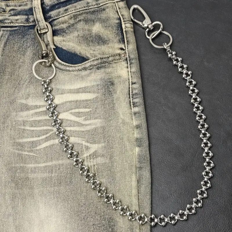 Jewelry Punk Waist Pants Chain Wallet Chain Keychain Size ONE SIZE - 4 Thumbnail