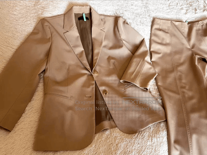 The Row The Row size 6 Light Khaki Pink Suit Size XXS / US 00 / IT 34 - 2 Thumbnail