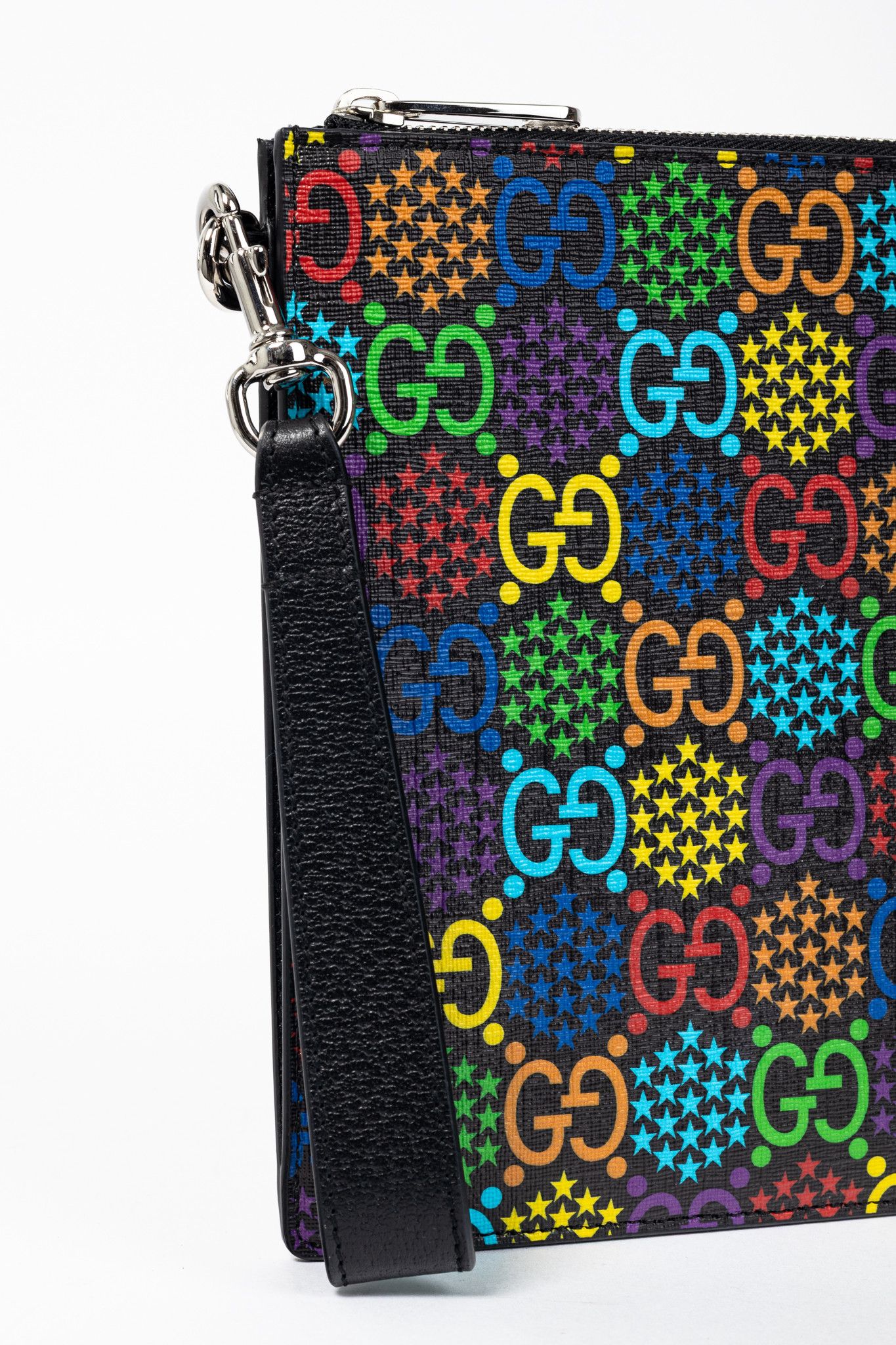 Gucci Gucci Black-Multi GG Psychedelic Zip Pouch Size ONE SIZE - 7 Thumbnail