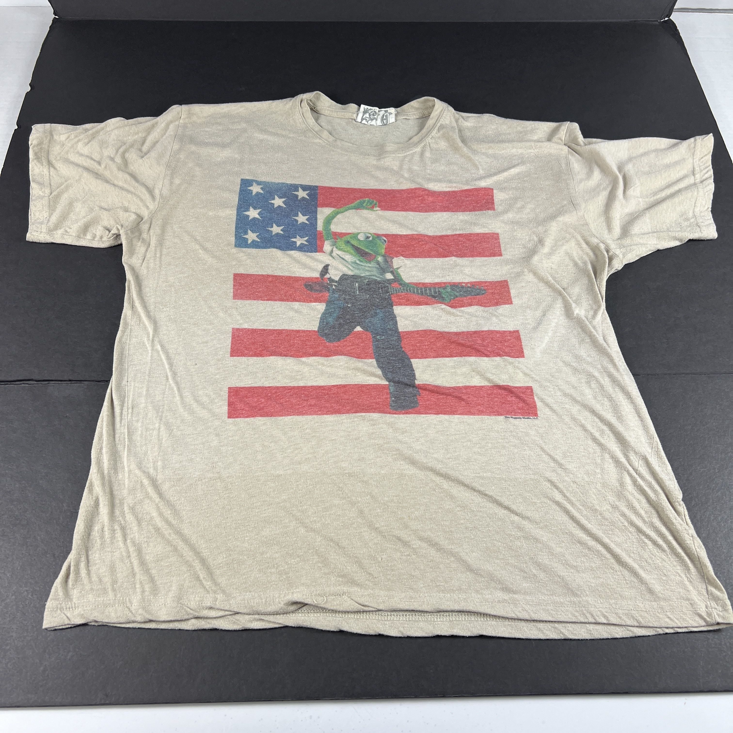 T-shirt Cool Kermit La Grenouille Patriotic - Taille XL - État Super - Muppets Henson