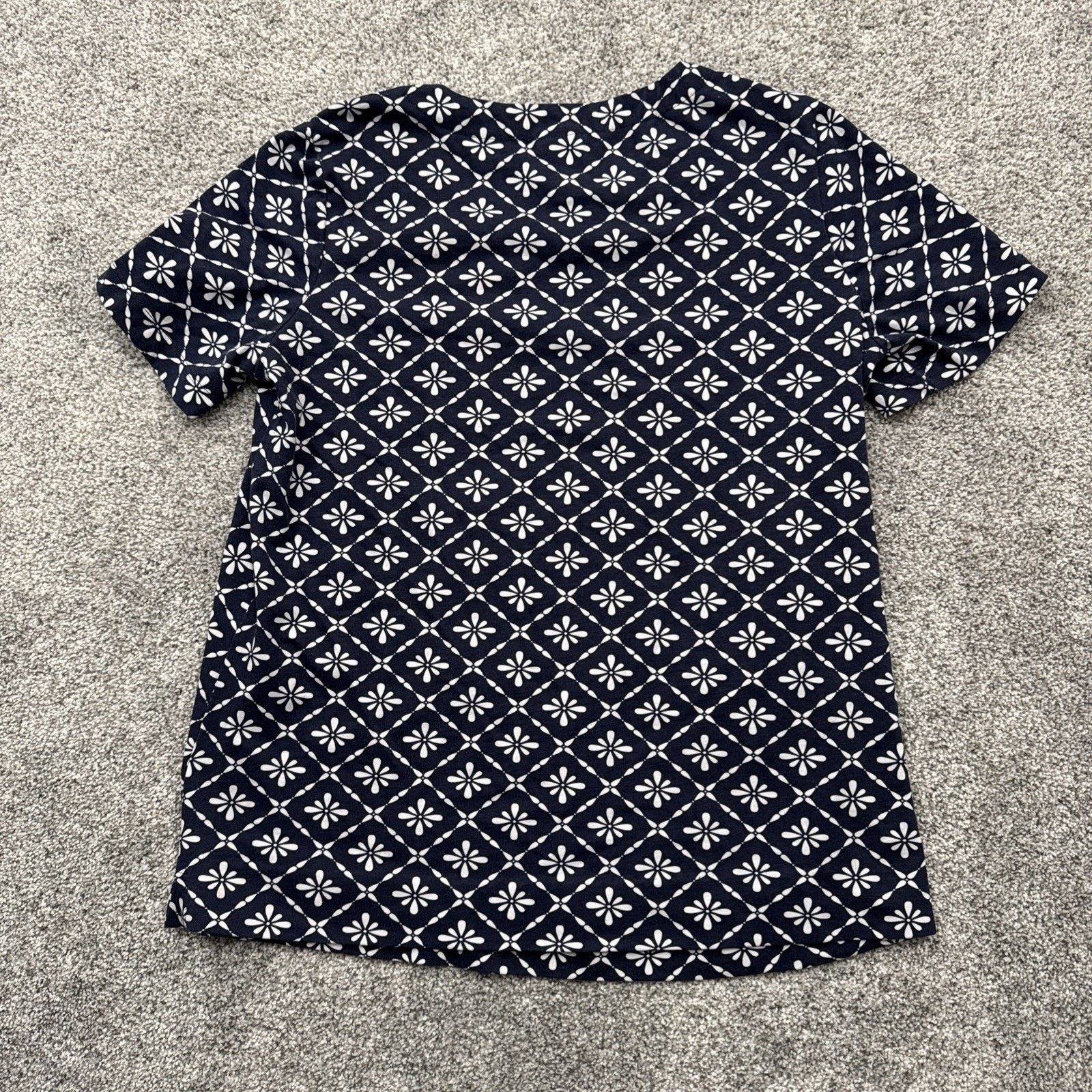 Other Retro Y2K Top Womens M Geometric Floral Tile Grandmacore Size M / US 6-8 / IT 42-44 - 6 Thumbnail