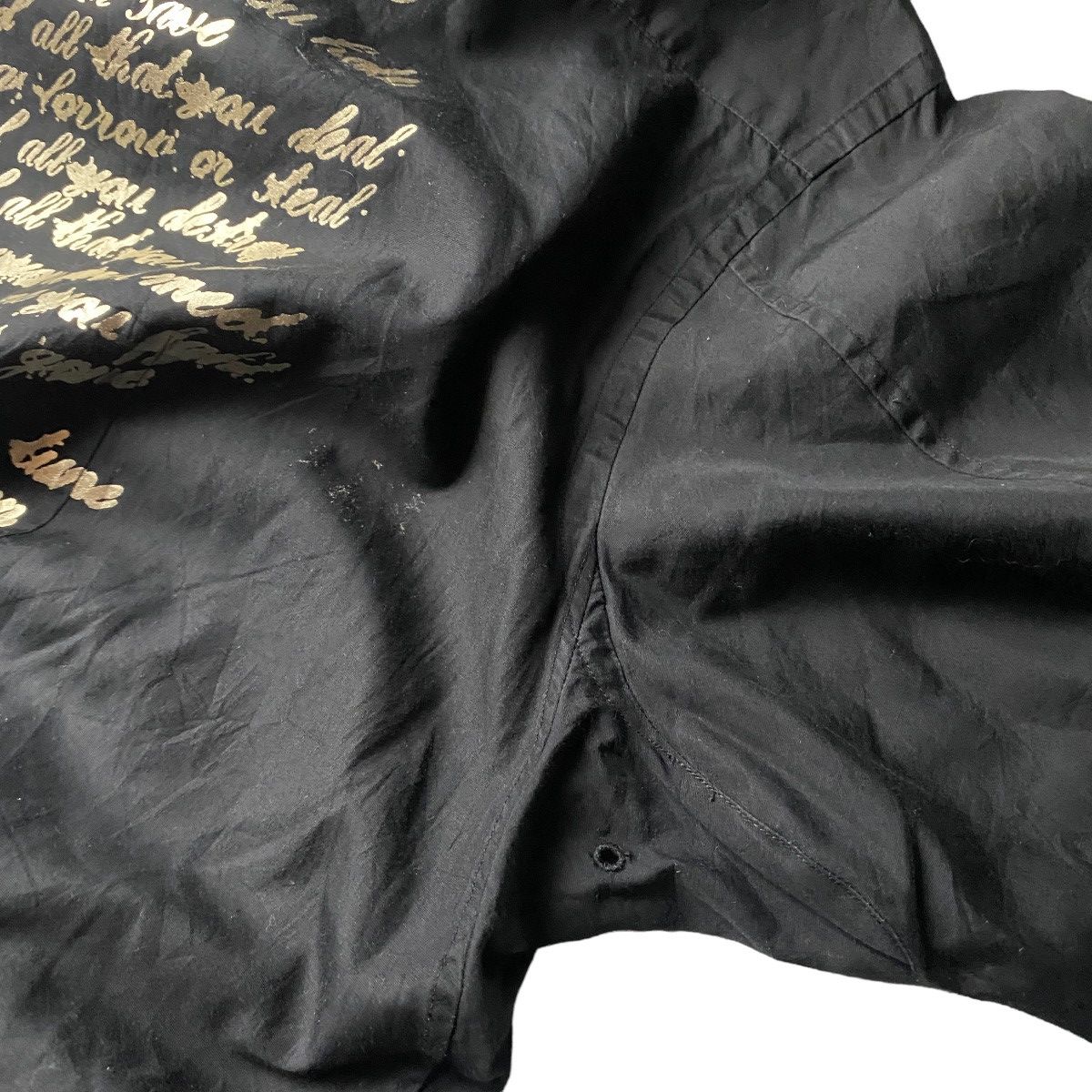 If Six Was Nine 2000's Roen Studded Skull Poem Shirts Size US L / EU 52-54 / 3 - 14 Thumbnail