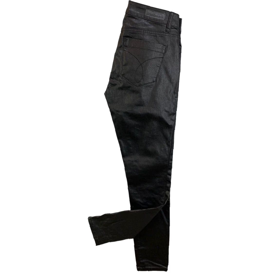 Calvin Klein Calvin Klein Jeans Jeans Adult 4 Black Coated Denim Skinny Womens Size 27" / US 4 / IT 40 - 2 Thumbnail