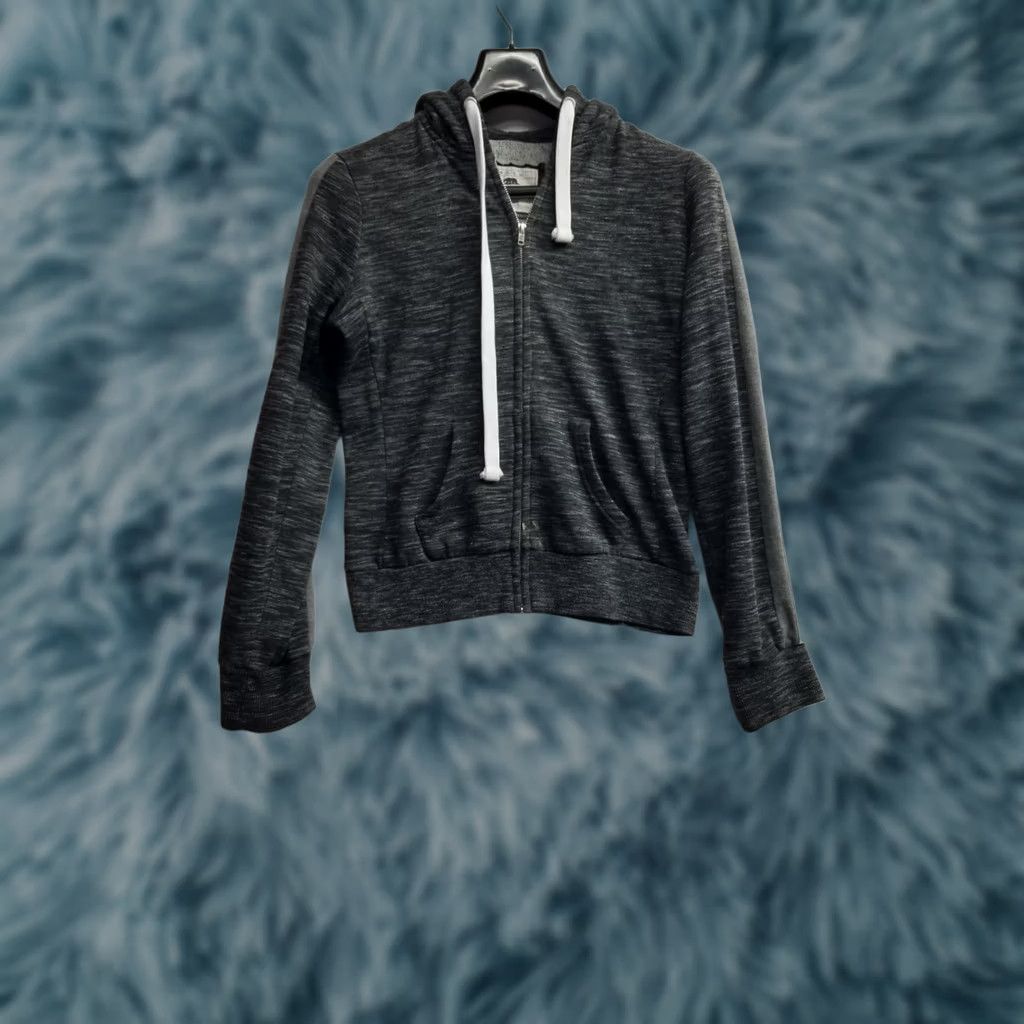 Vintage Reflex Hoodie Womens M Gray Zip Up Pockets Casual See Pic Sweatshirt Full Zip Hooded All Seasons Size M / US 6-8 / IT 42-44 - 1 Thumbnail
