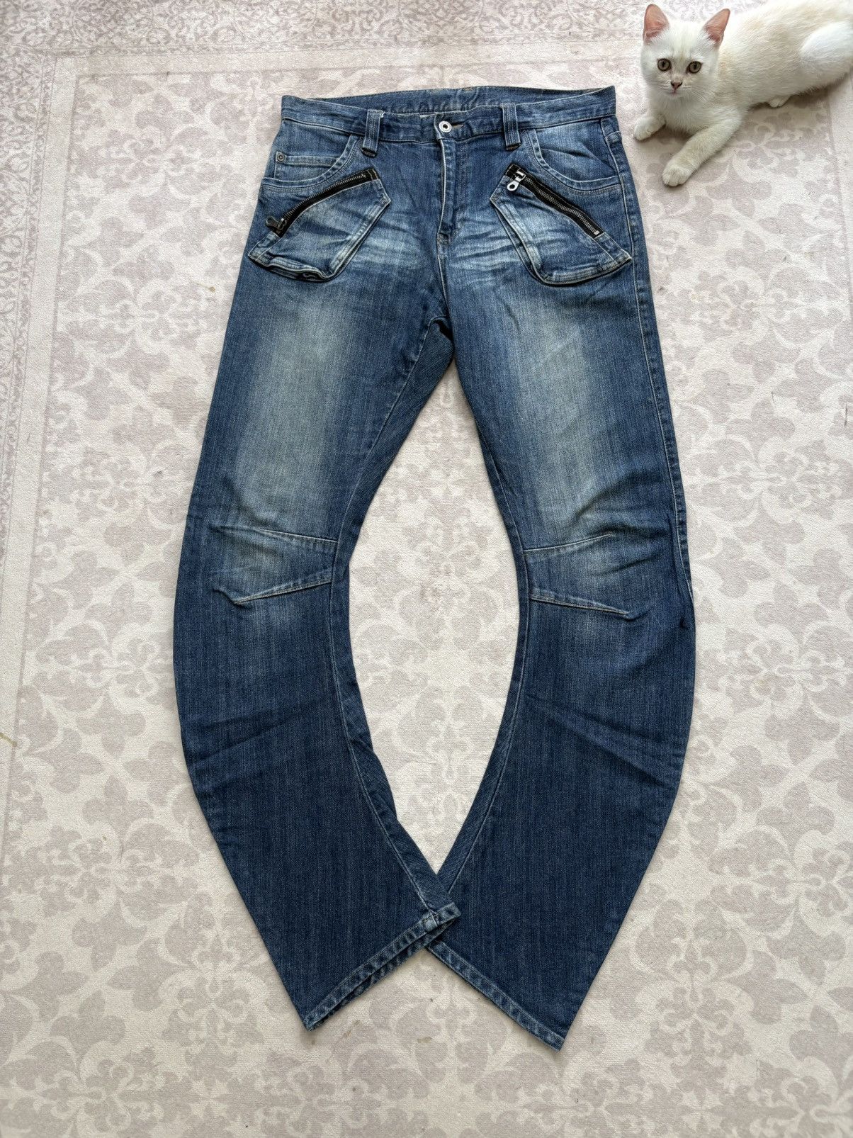 PPFM PPFM J-Cut Punk Riot Flared Denim / ifsixwasnine Size US 34 / EU 50 - 1 Thumbnail