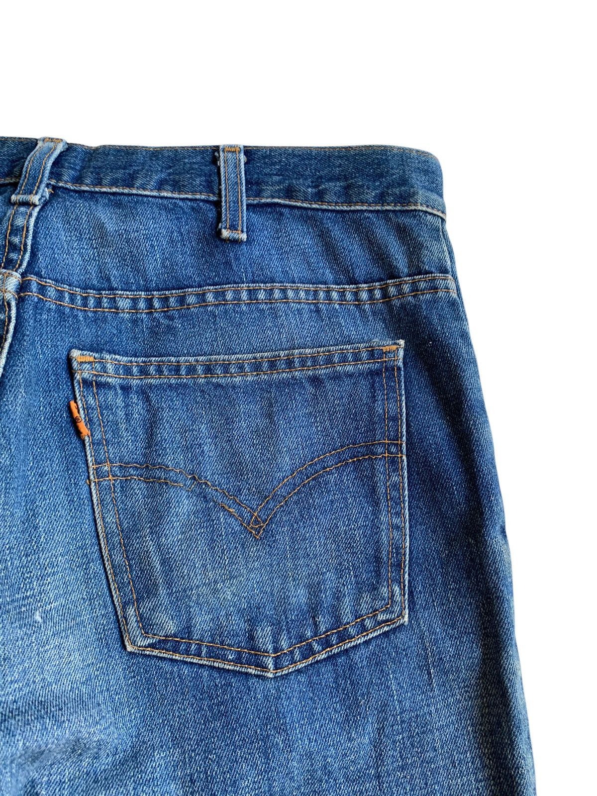 Tornado Mart VINTAGE FLARED LEVIS 646 BOOTCUT DISTRESSED DENIM Size US 32 / EU 48 - 12 Thumbnail