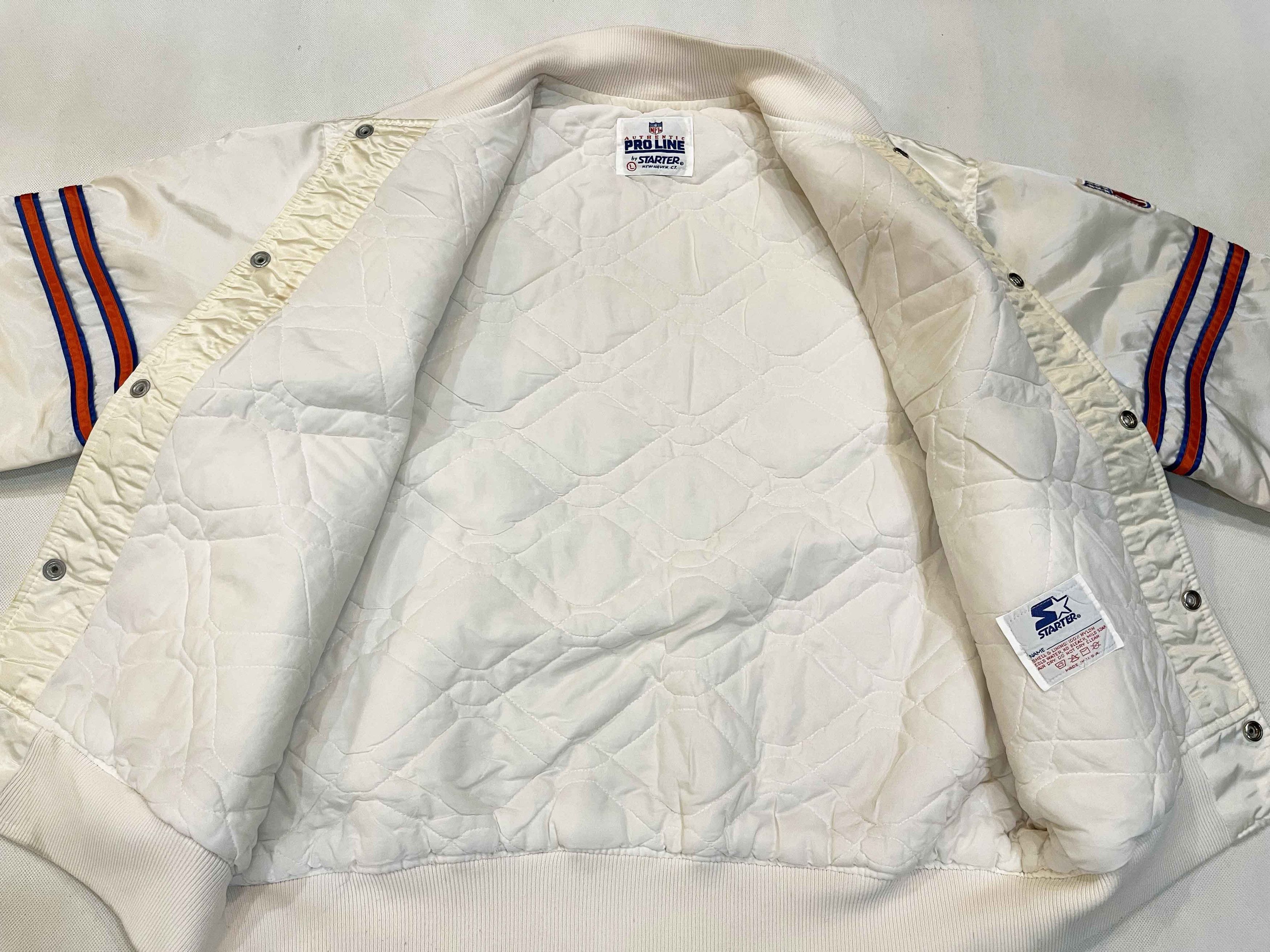 NFL × Starter × Vintage Vintage Starter NFL Denver Broncos Satin Bomber Jacket Size US L / EU 52-54 / 3 - 7 Thumbnail