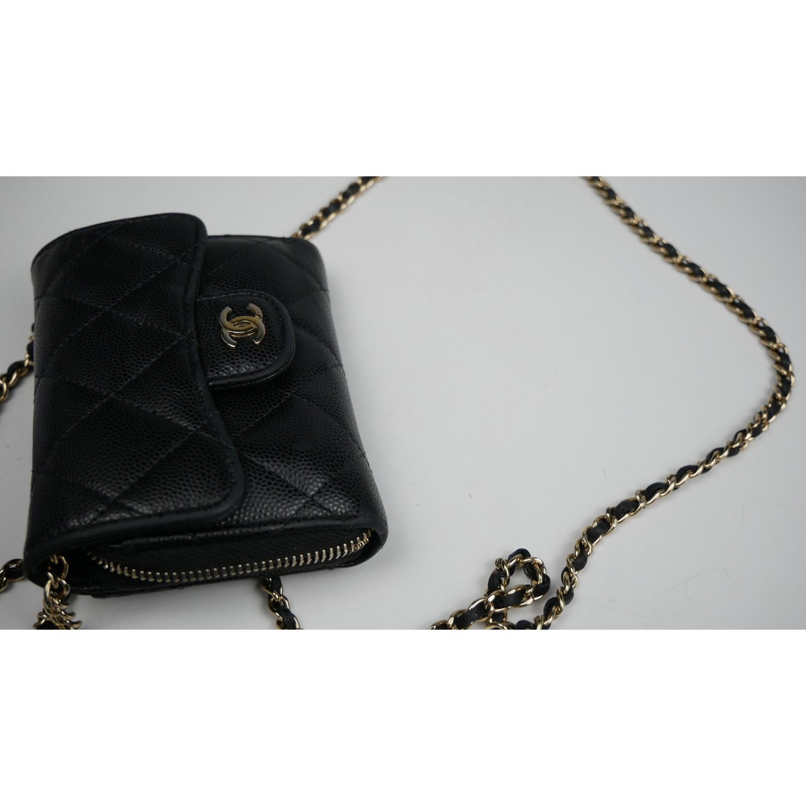 Chanel Chanel Black Caviar Leather Micro Bag Size ONE SIZE - 8 Thumbnail