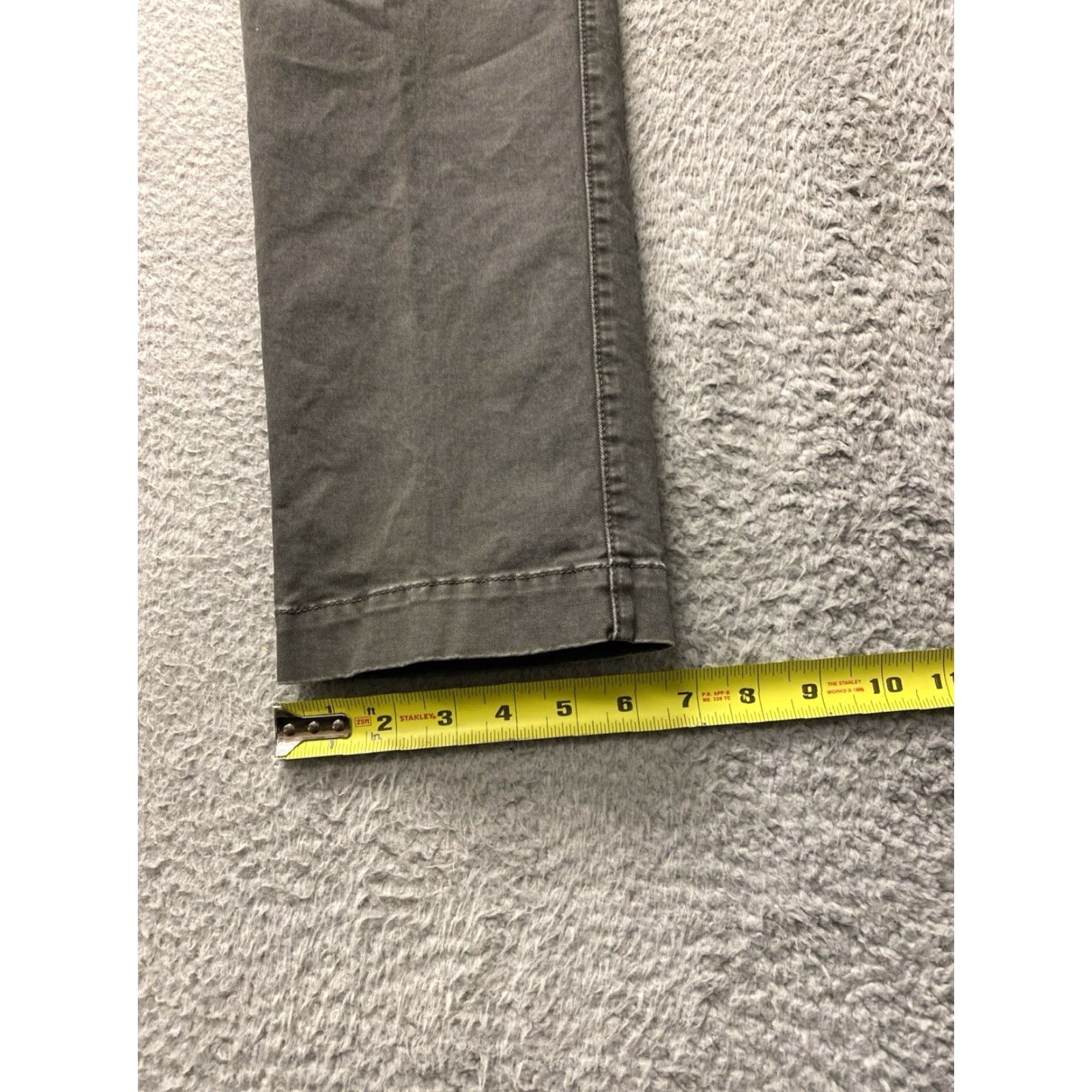 Gap GAP Pants Men Slim Chino 30x32 Gray Stretch Straight Leg Casual Workwear 5-Pocket City Preppy Modern Mens Size US 30 / EU 46 - 6 Thumbnail