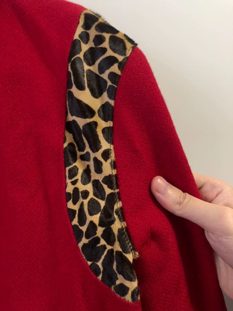Saint Laurent Paris Saint Laurent Paris Red leopard print suit jacket-2506 Size US L / EU 52-54 / 3 - 3 Thumbnail
