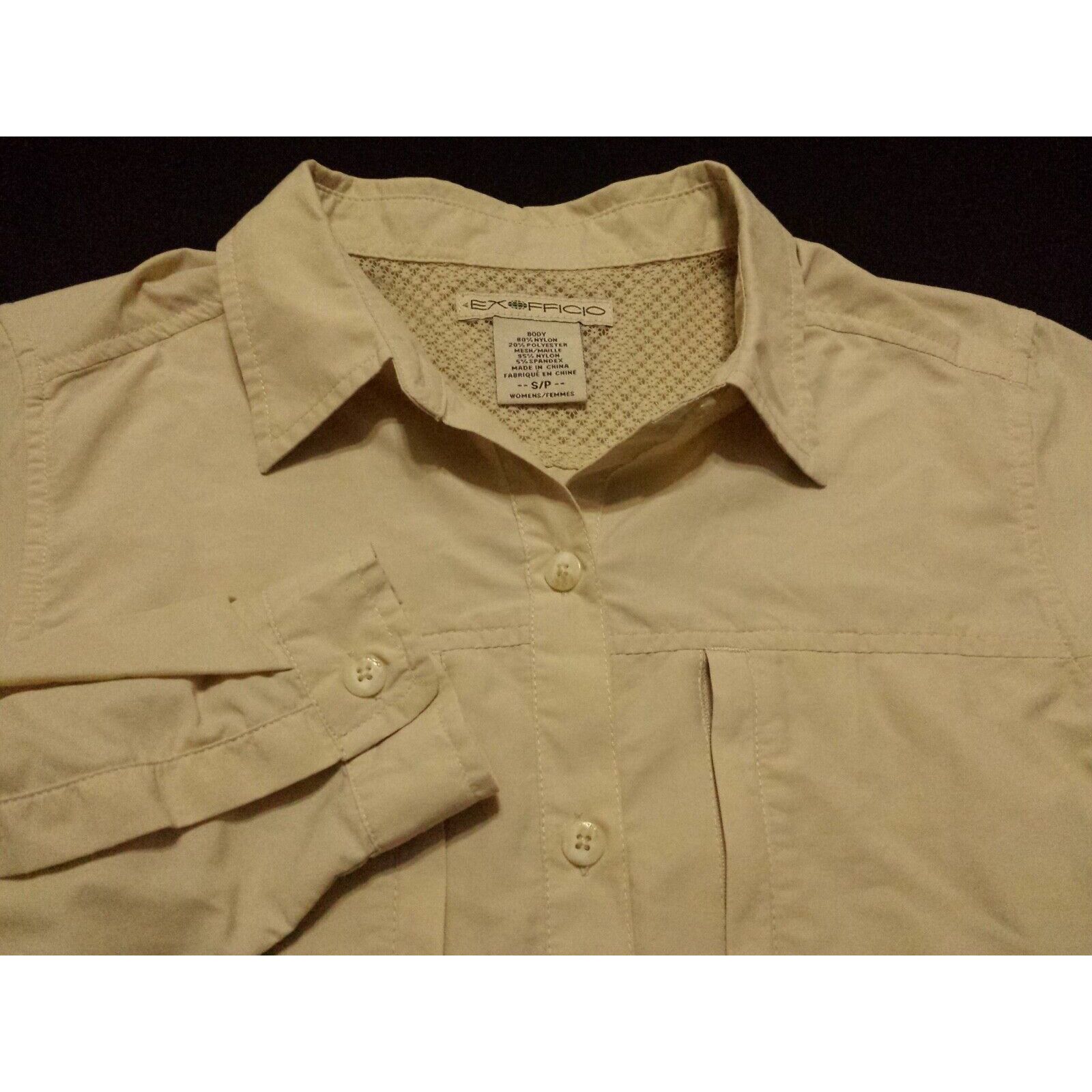 Exofficio, Shirts, Exofficio Mens Medium Vented Fishing Shirt Long Sleeve  Button Down Blue Nylon