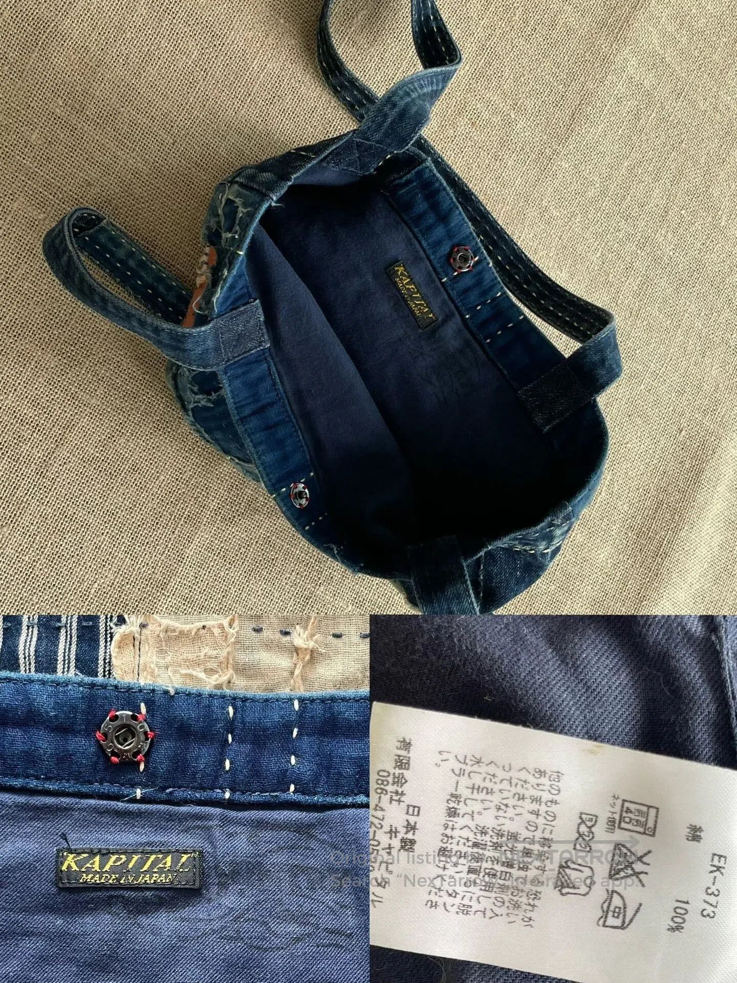 Kapital KAPITAL BORO Tote Bag. Size ONE SIZE - 9 Thumbnail