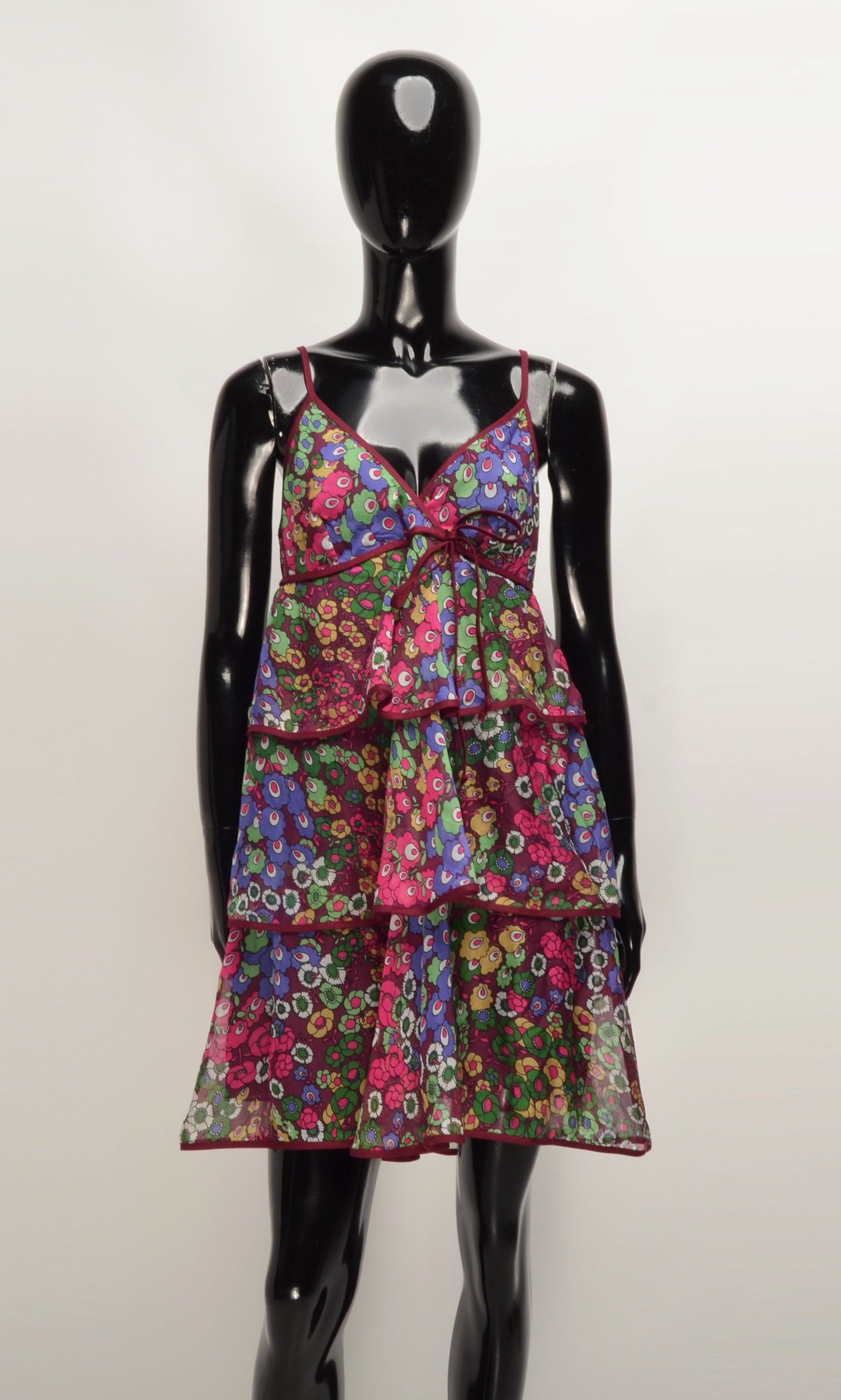 Other Nolita North Little Italy Y2K Fairy Floral Ruffle Silk Dress Size M / US 6-8 / IT 42-44 - 1 Thumbnail