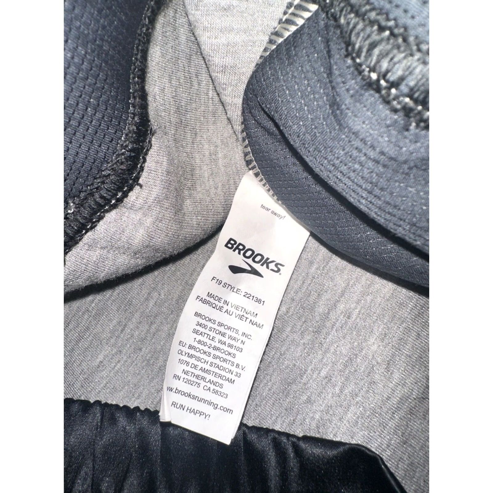 Brooks Brooks Fremont Jogger Pants Mens M Gray Tapered Fleece 100% Cotton Regular For Running Training Size US 31 - 4 Thumbnail