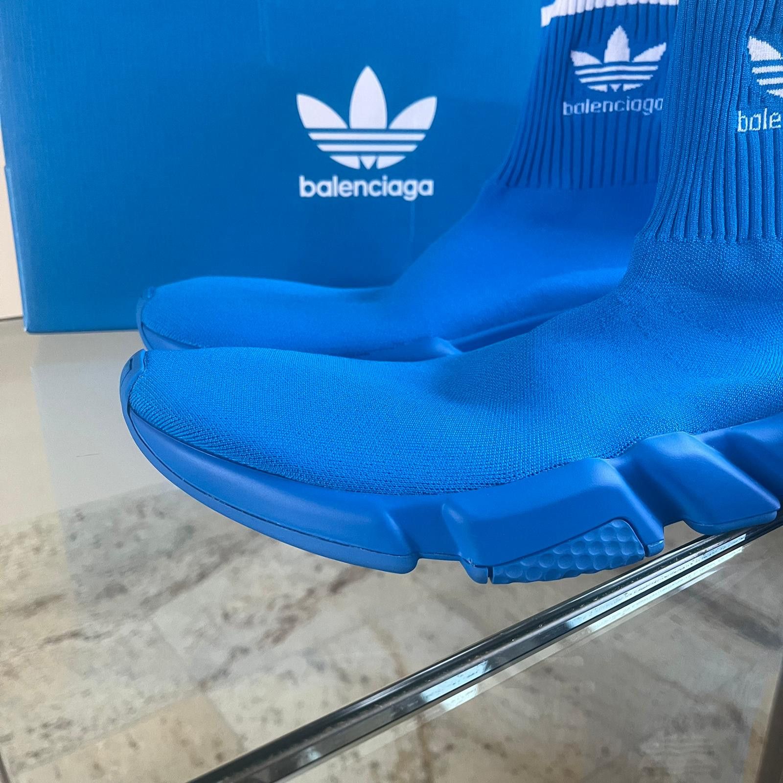 Adidas × Balenciaga Speed LT / Speed A Sneakers in Blue Size US 13 / EU 46 - 3 Thumbnail