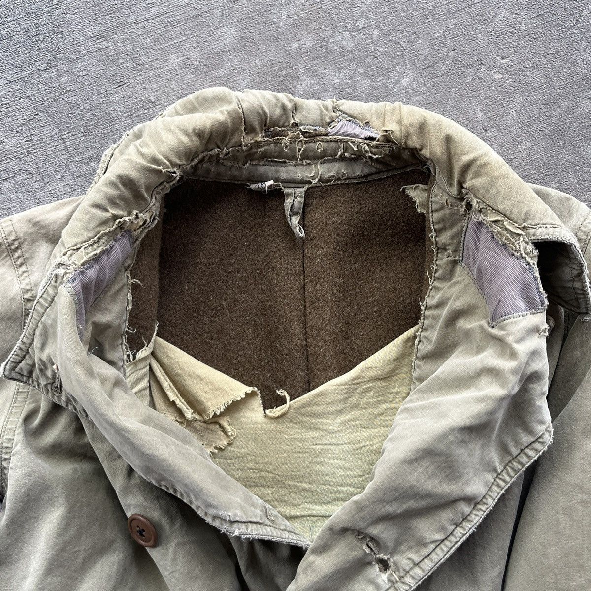 Vintage WWii Mackinaw USA Repaired Jacket Size US L / EU 52-54 / 3 - 3 Thumbnail