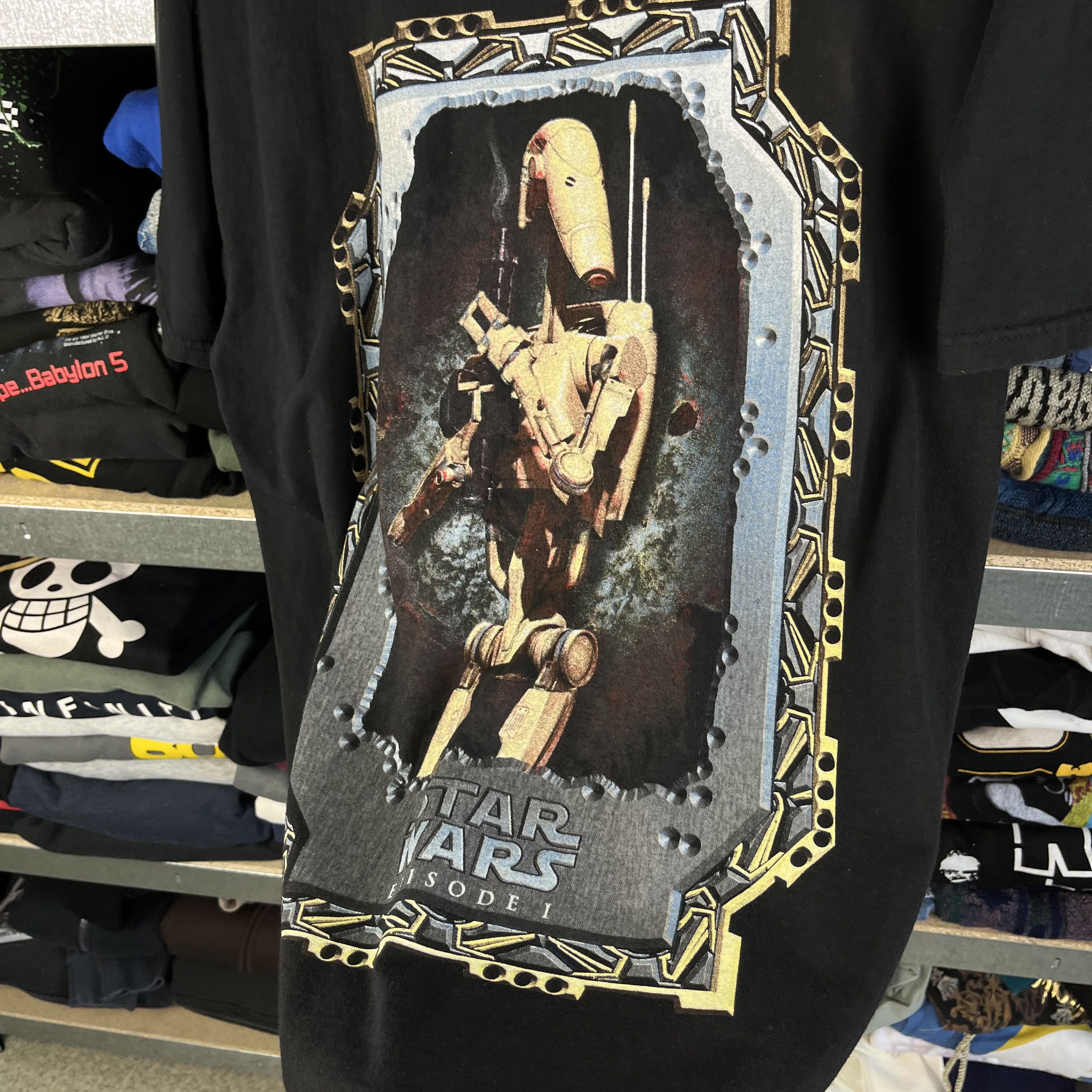 Star Wars VINTAGE 90s STAR WARS EPISODE 1 : BATTLE DROIDS T-SHIRT TEE Size US XL / EU 56 / 4 - 6 Thumbnail