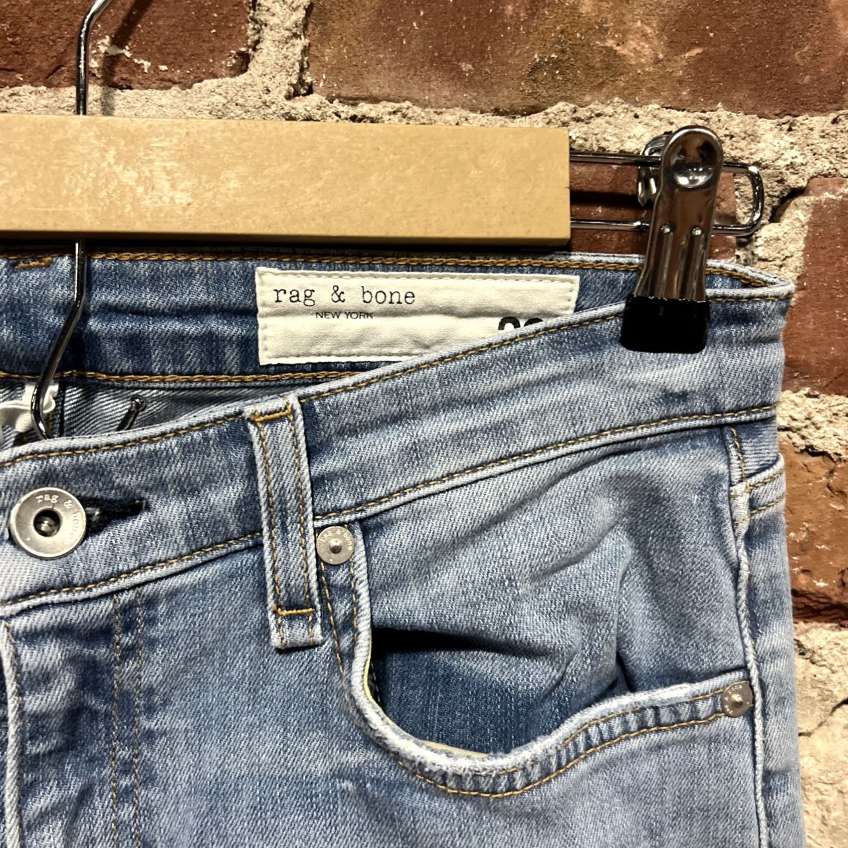 Rag & Bone Rag And Bone Jeans Womens 26 Skinny Blue Logo Dark Size 26" / US 2 / IT 38 - 2 Thumbnail