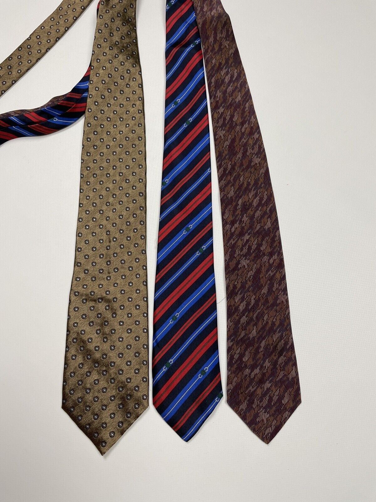 Dior LOT x 3 TIE CANALI CHRISTIAN DIOR GIVENCHY MEN Size ONE SIZE - 3 Thumbnail