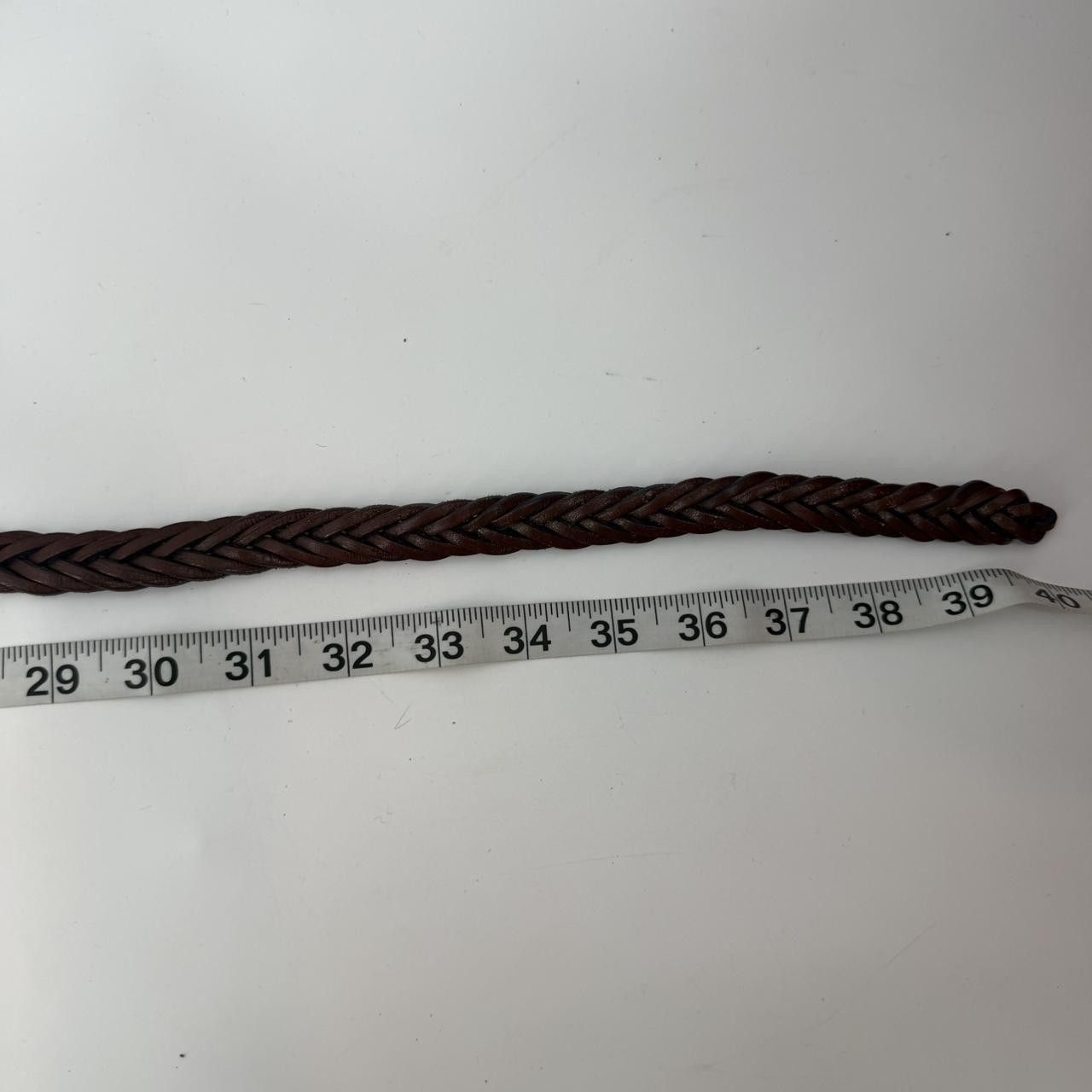 Gap Gap Women’s Brown Braided Leather Belt Boho Woven Gold Size ONE SIZE - 4 Thumbnail