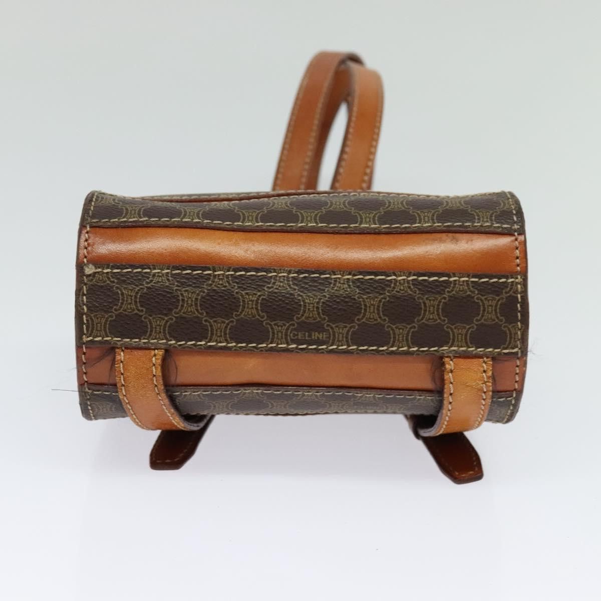Celine CELINE Macadam Canvas Backpack Pvc Leather Brown Gold Size ONE SIZE - 9 Thumbnail