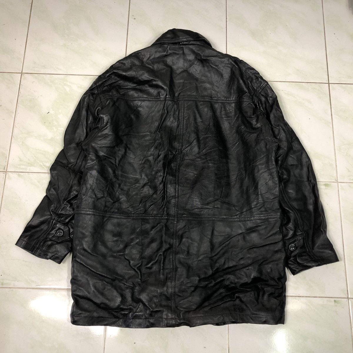 Japanese Brand 📌Vintage Leather Jacket Black Dog Blanket Issey Miyake Size US M / EU 48-50 / 2 - 2 Thumbnail