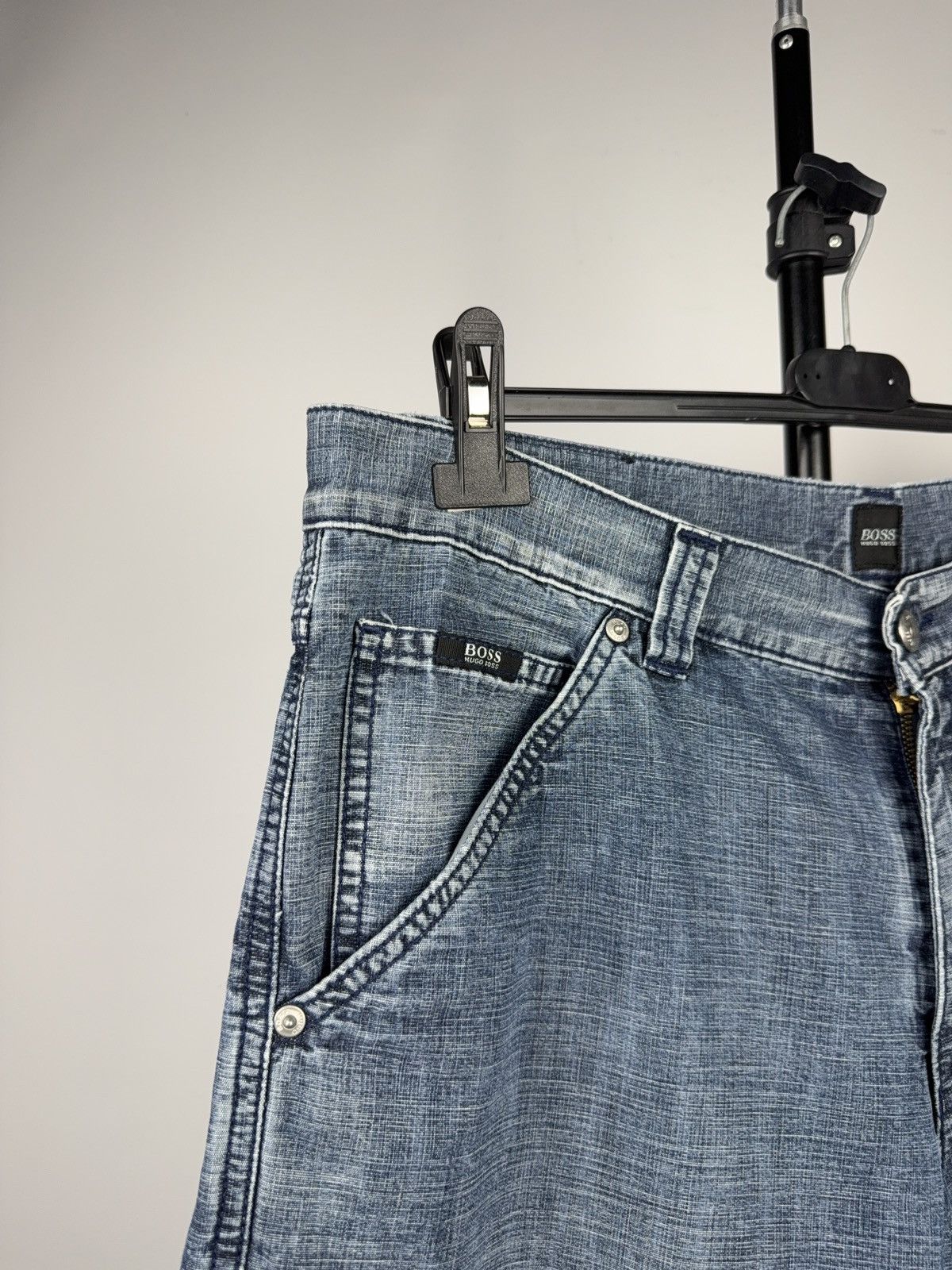 Hugo Boss Retro 90s Hugo Boss Vintage Y2K Durango Denim Shorts Size US 35 - 4 Thumbnail