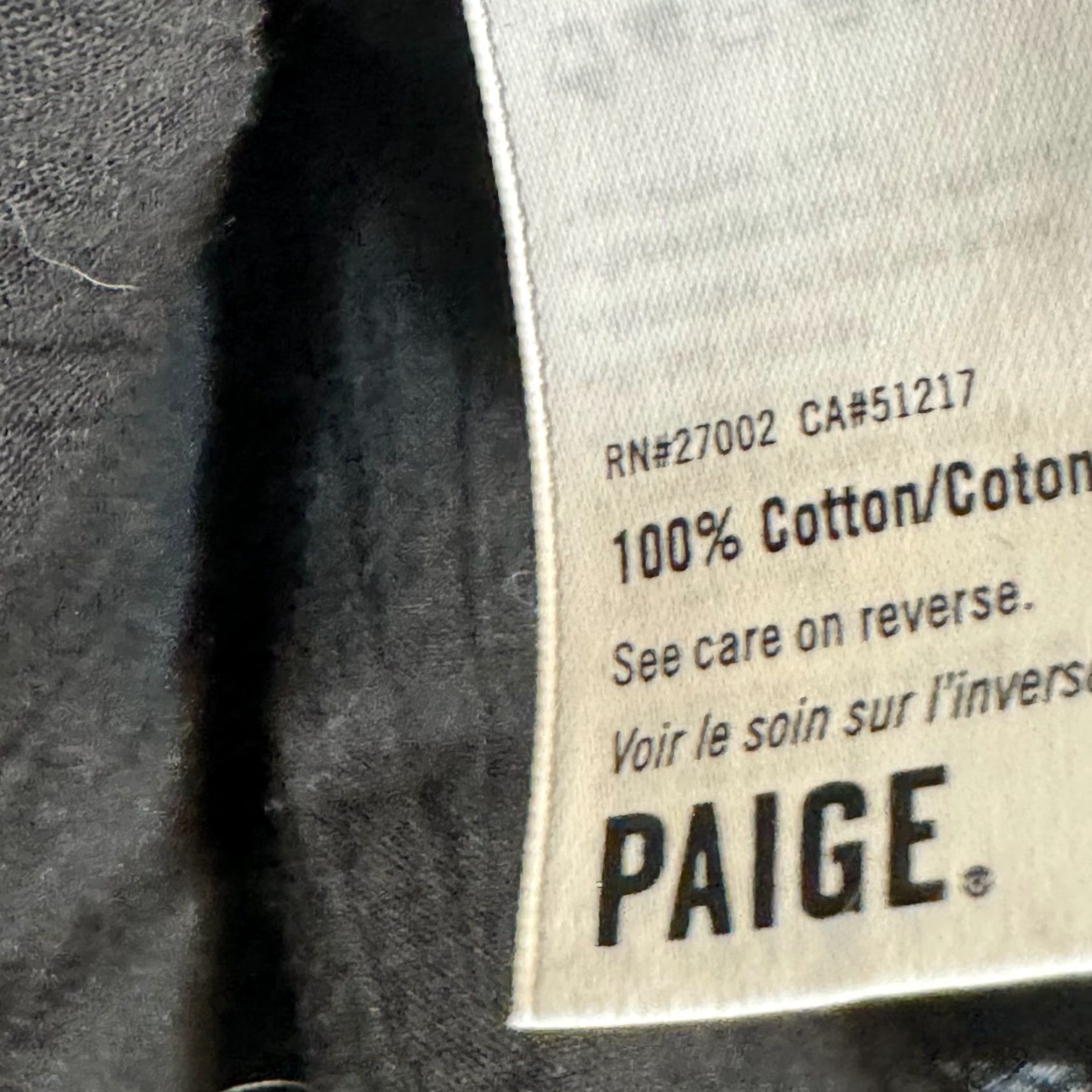 Paige Paige Blouse Women’s M Knotted Shoulder Elastic Neck Black Cotton Top W278 Size M / US 6-8 / IT 42-44 - 5 Thumbnail