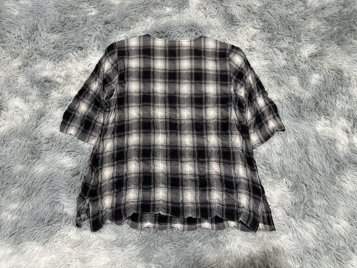 Y's 🔥Vintage Y’s For Living Yohji Yamamoto Plaid Blouse Wrinkled Size M / US 6-8 / IT 42-44 - 7 Thumbnail