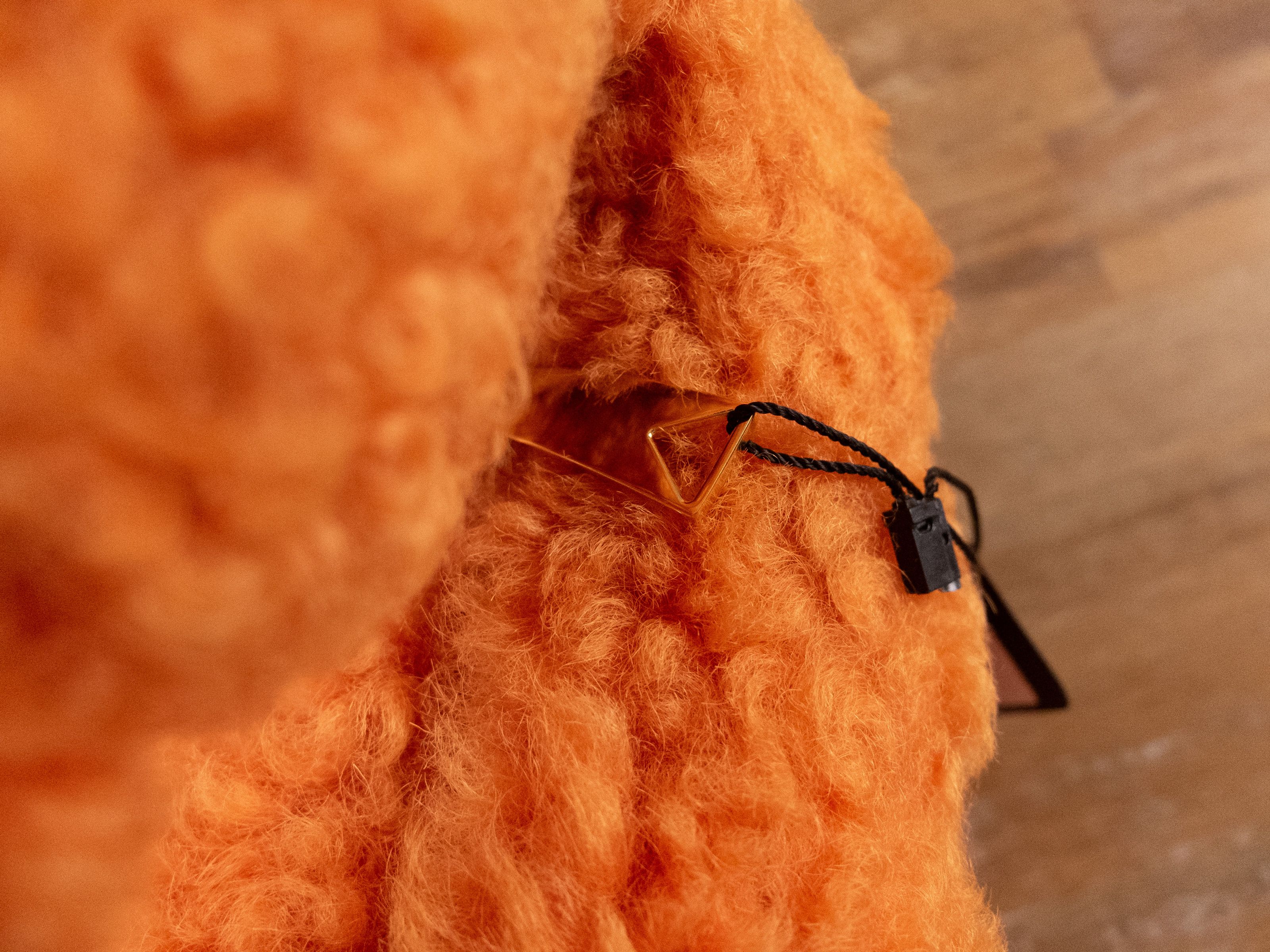 Bottega Veneta BOTTEGA VENETA Jodie mini orange shearling lamb fur bag Size ONE SIZE - 8 Thumbnail