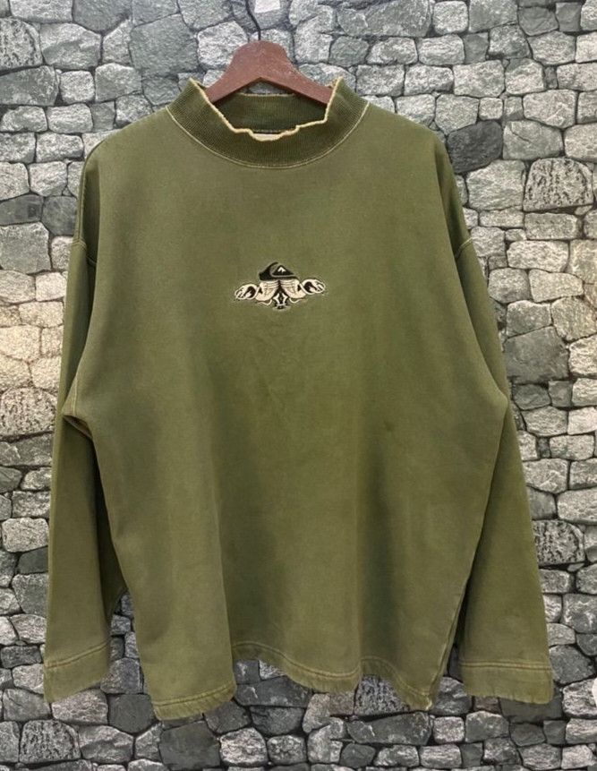 Quicksilver Vintage 90s Quicksilver Distressed Sportwear Sweatshirt Size US L / EU 52-54 / 3 - 1 Thumbnail