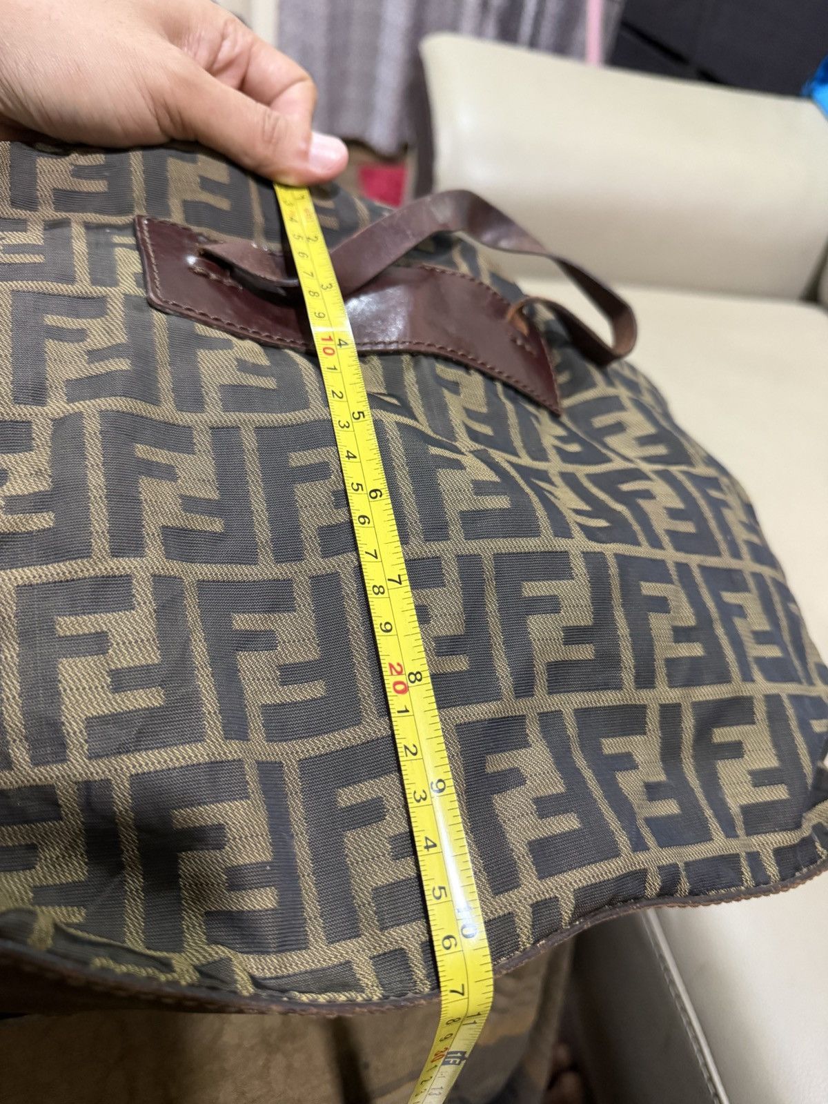 Fendi Authentic Fendi Zucca Monogram FF Hand Bag Size ONE SIZE - 13 Thumbnail